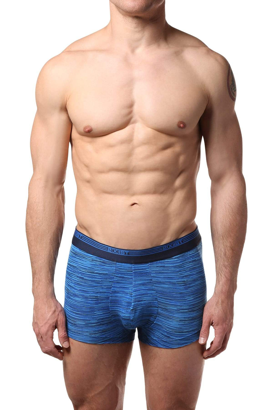 2(X)IST Blue Graphic Modal Formula One No-Show Trunk