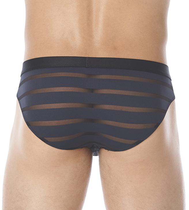 Gregg Homme Black Mesh Encore Waistband Briefs