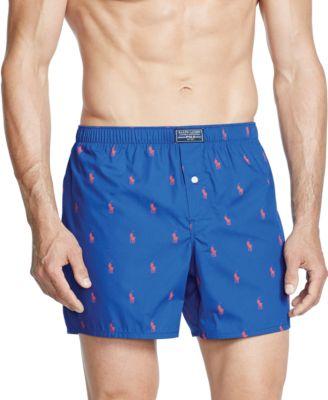 Polo Ralph Lauren Sapphire/Red All-Over Pony/Player Boxer Short
