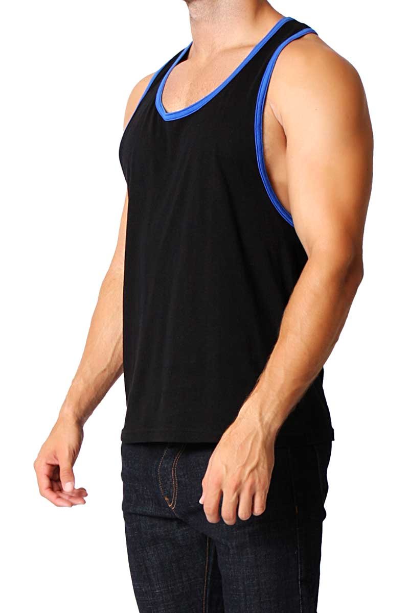 Timoteo Black & Royal Blue Freedom Tank