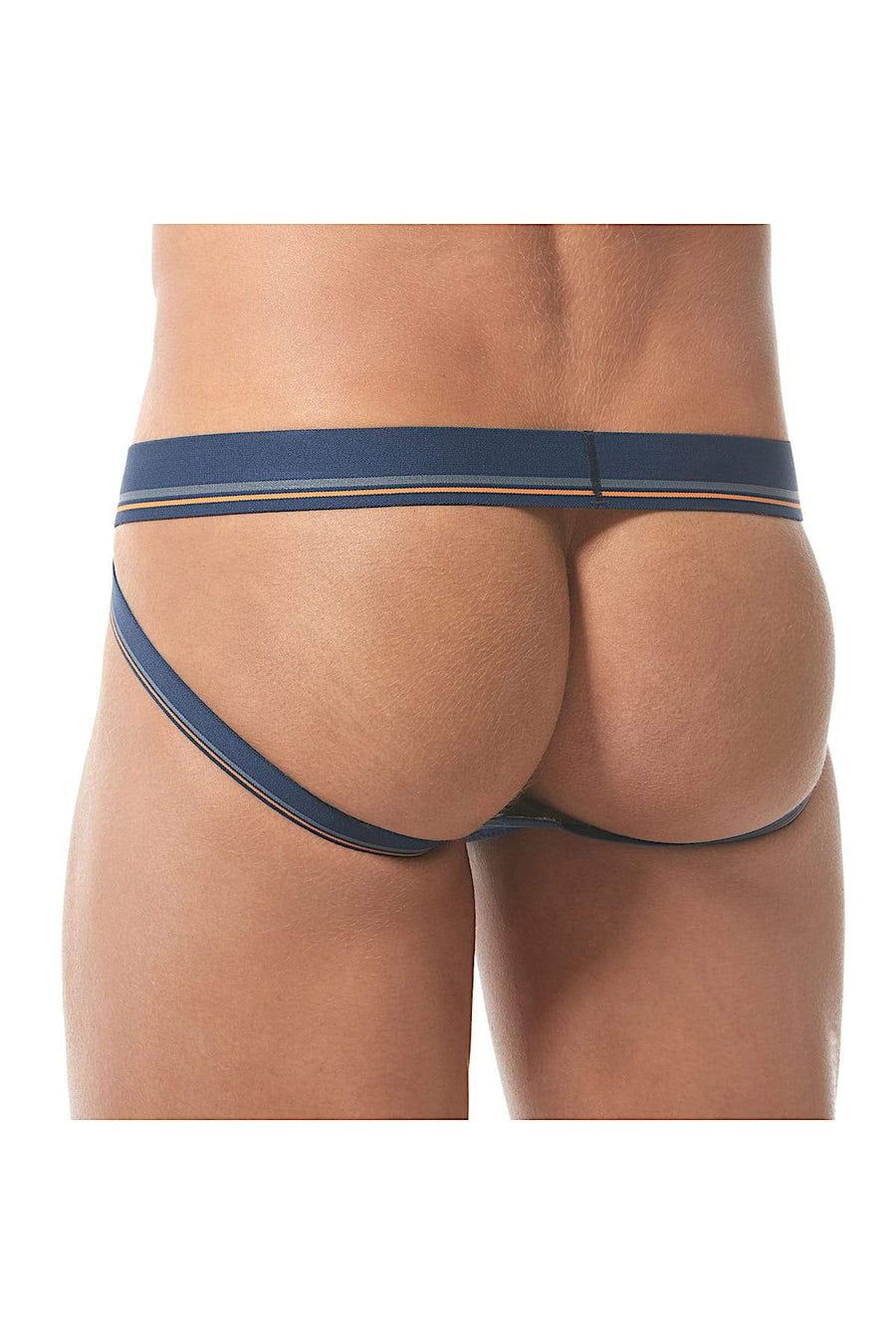 Gregg Homme Navy Sense Retro Fly-Front Jockstrap