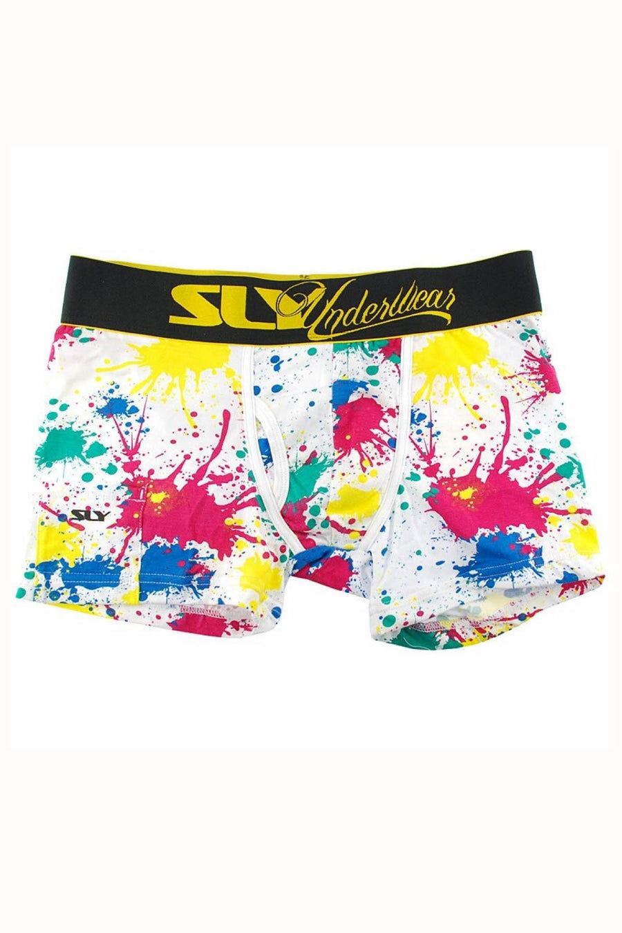 Sly White Splatter Boxer Brief