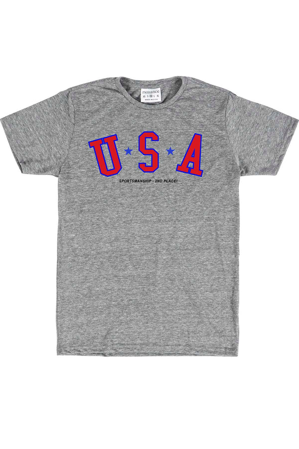 Rxmance Grey Sportsmanship Crew Tee