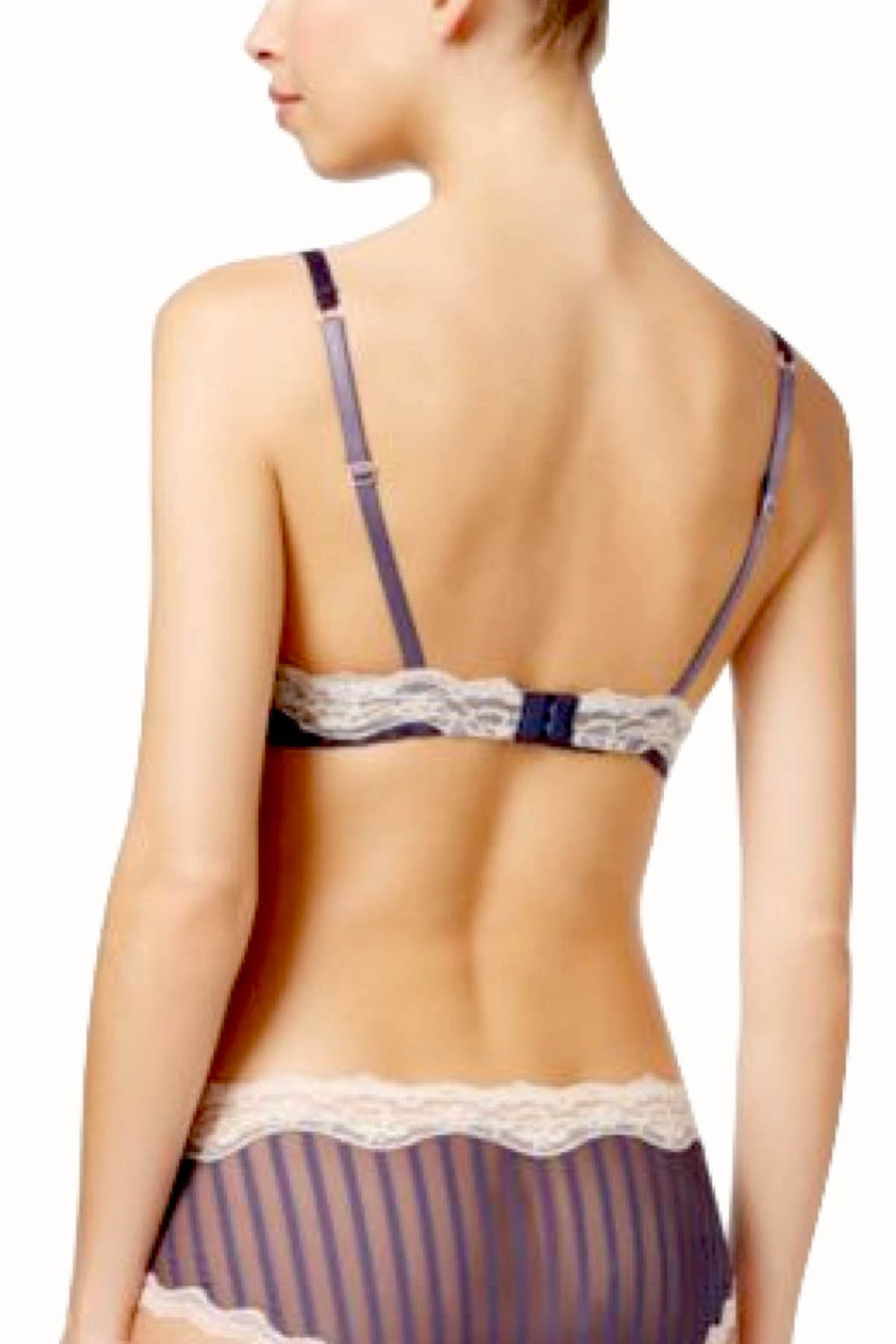 HEIDI By Heidi Klum Greystone Mesh/Lace Custom-Lift Push-Up Bra