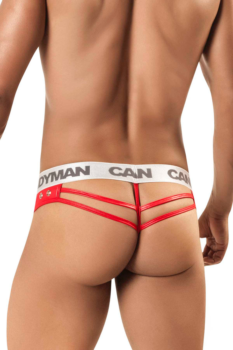 Candyman Red Shiny String Thong