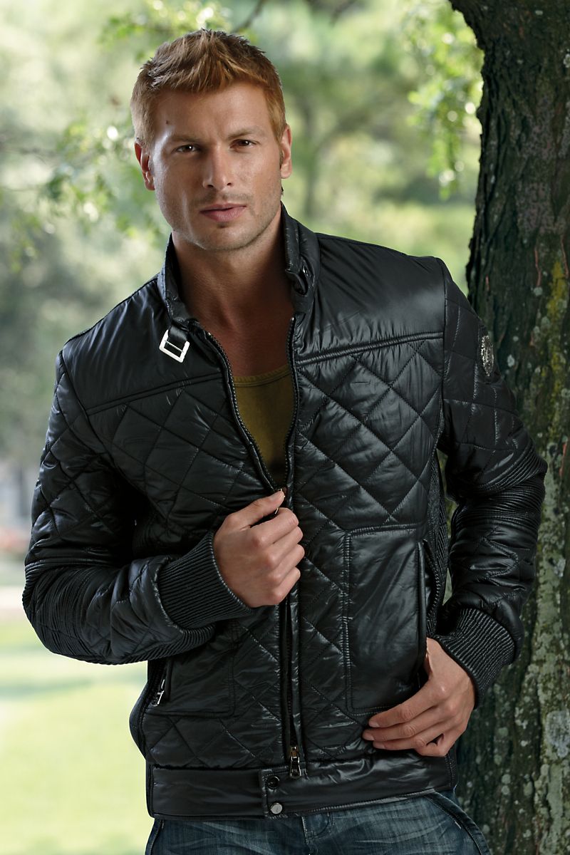 Premium Lounge Jeans Black Puffer Jacket