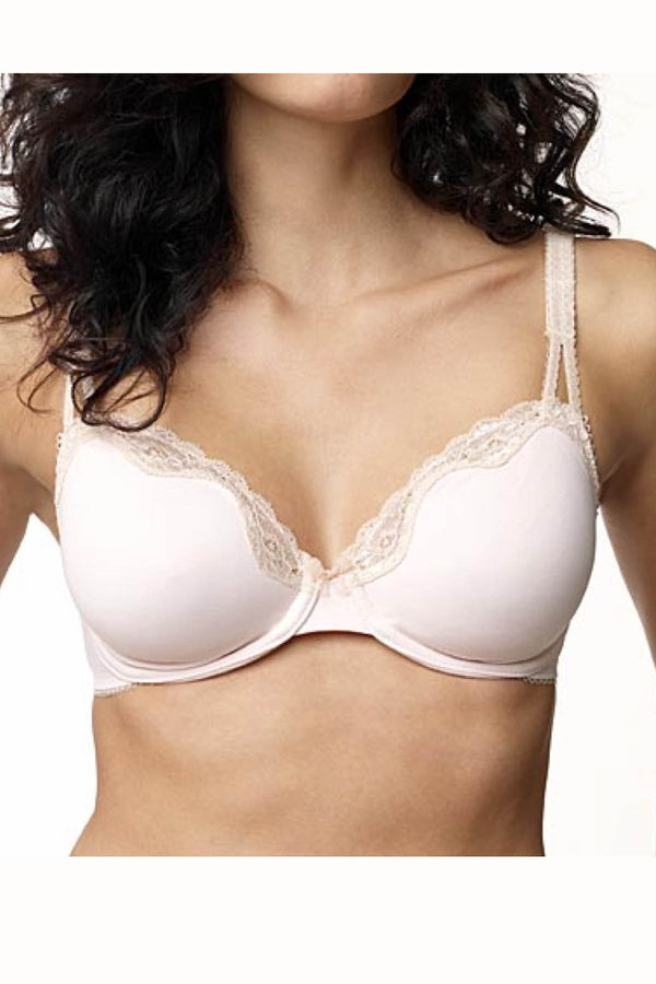 Whimsy by Lunaire Pink/Ivy Aruba Lace Trim Seamless Micro Bra