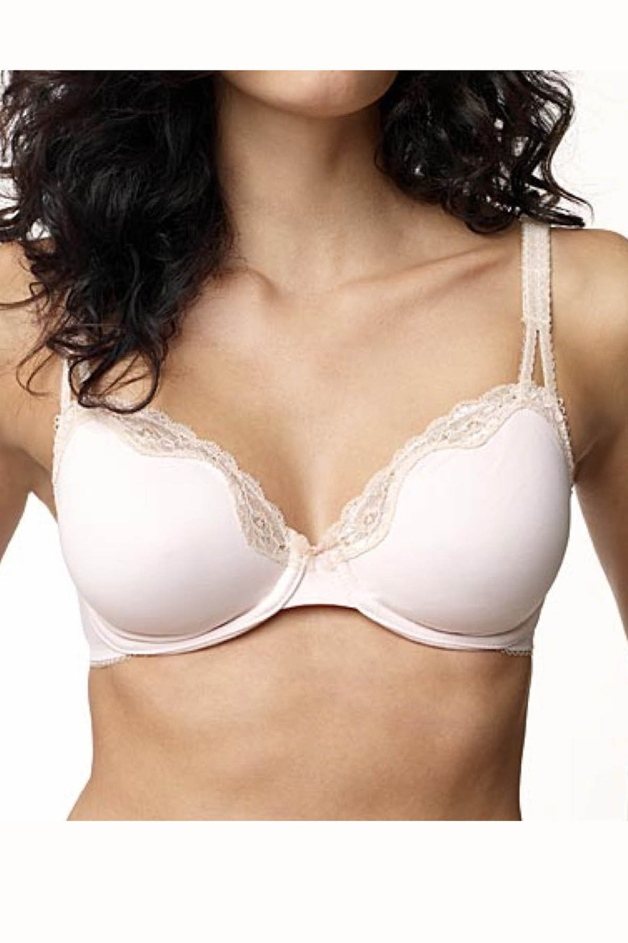 Whimsy by Lunaire Pink/Ivy Aruba Lace Trim Seamless Micro Bra