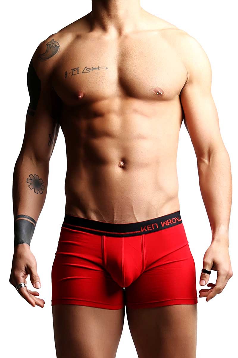 Ken Wroy Red Poppy Boxer Trunk