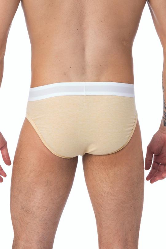 WOOD Straw Yellow Heather Hip Brief