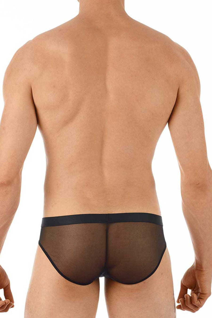 Gregg Homme Black Erotik Ultra Sheer Mesh C-Ring Brief