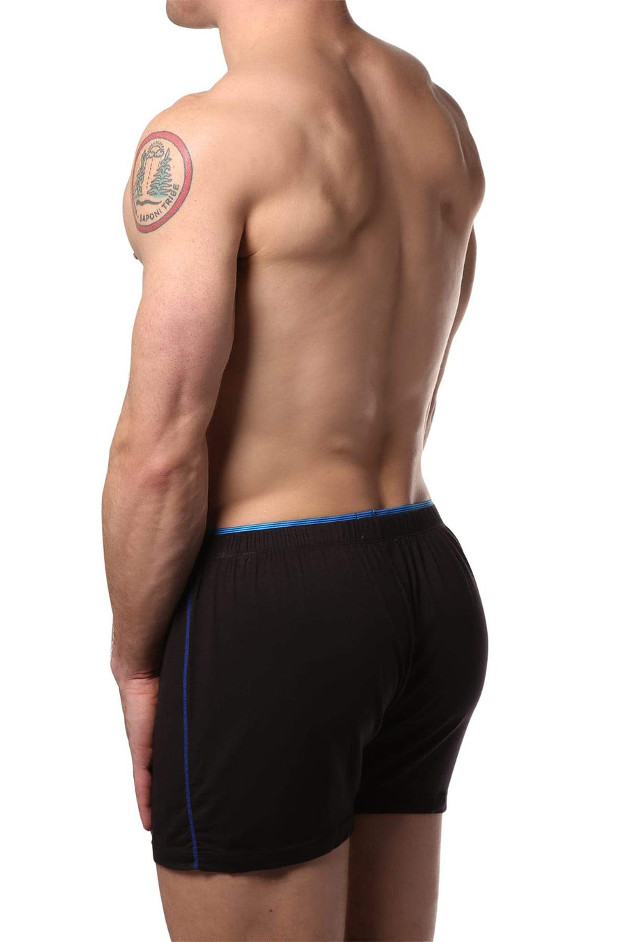 2(X)IST Black Barcode Modal No-Show Boxer Brief