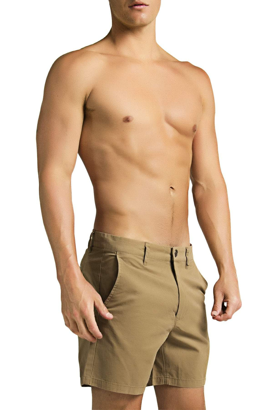 Trend Khaki Washed Chino Short