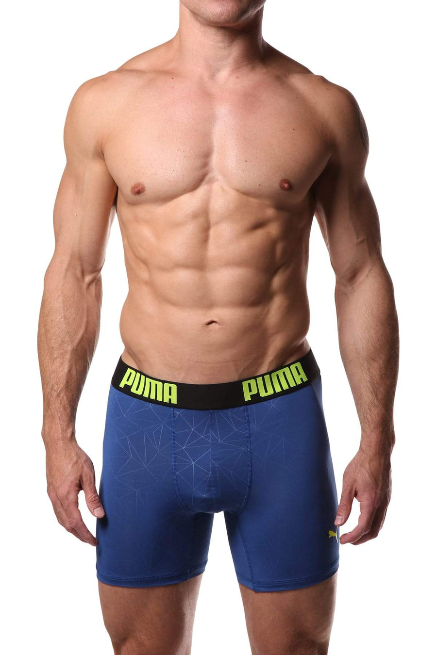 PUMA Blue Geometric Print Boxer Brief
