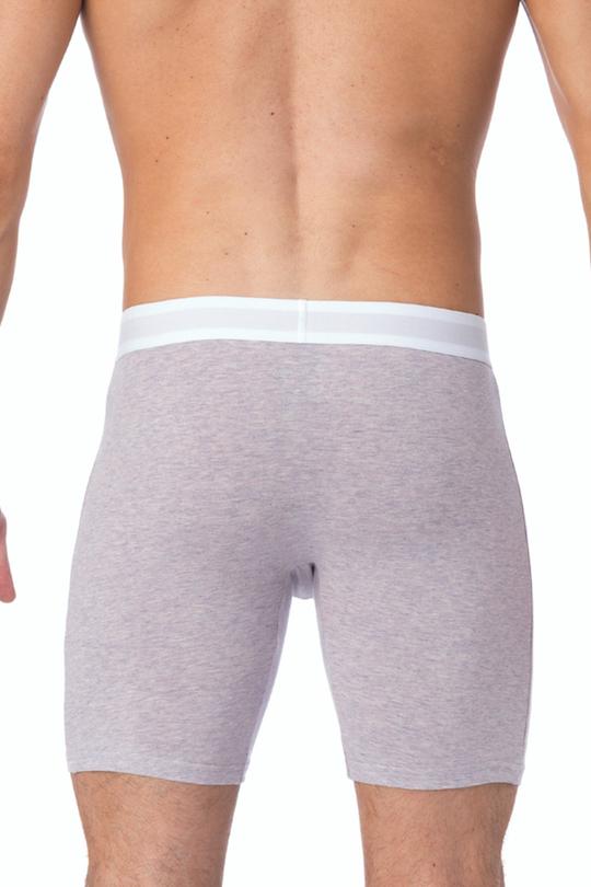 WOOD Violet Grey Heather Biker Brief
