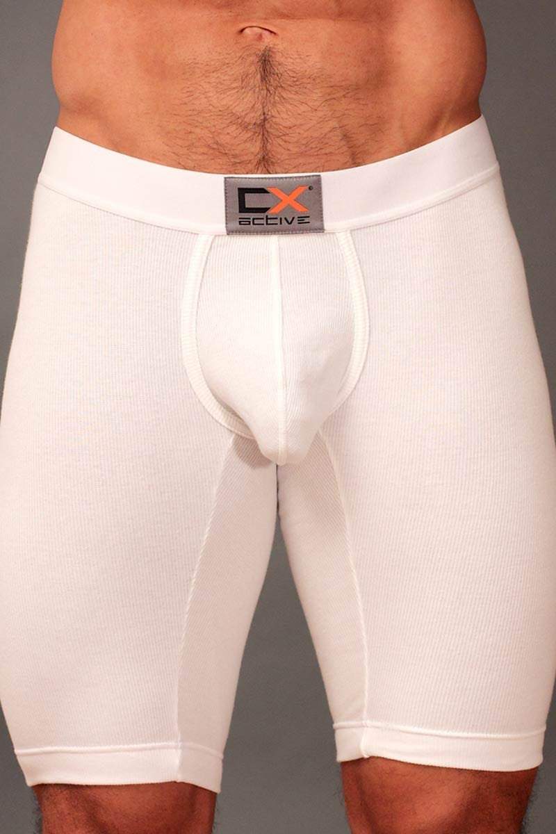 Cocksox Active White Long Boxer Brief