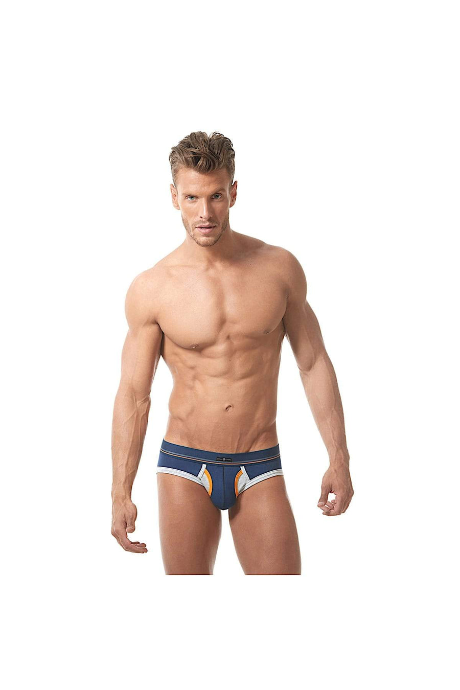 Gregg Homme Navy Sense Ribbed Modal Brief