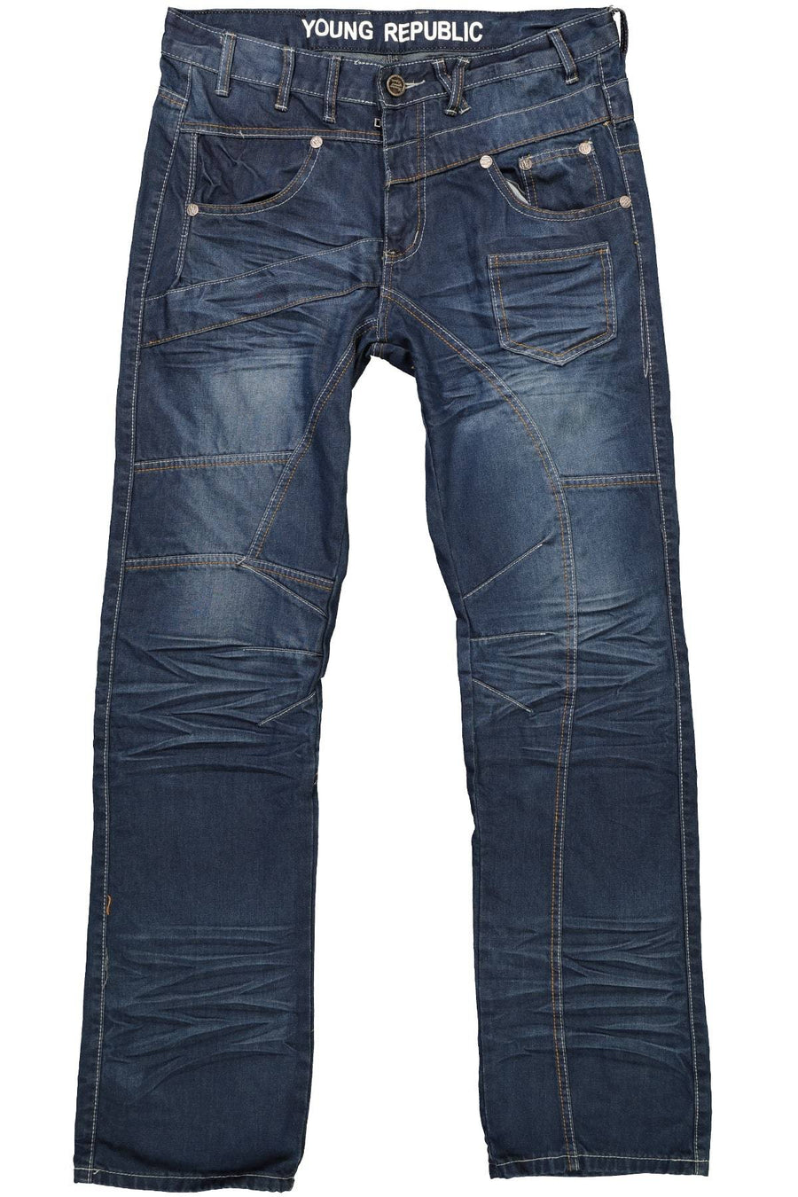 Young Republic Dark Blue Modern Distress Denim