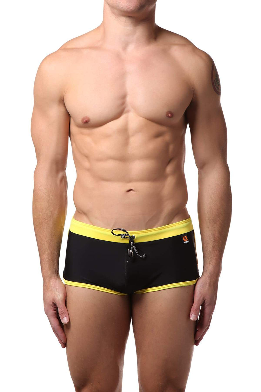Gigo Black & Yellow Hot Swim Boxer