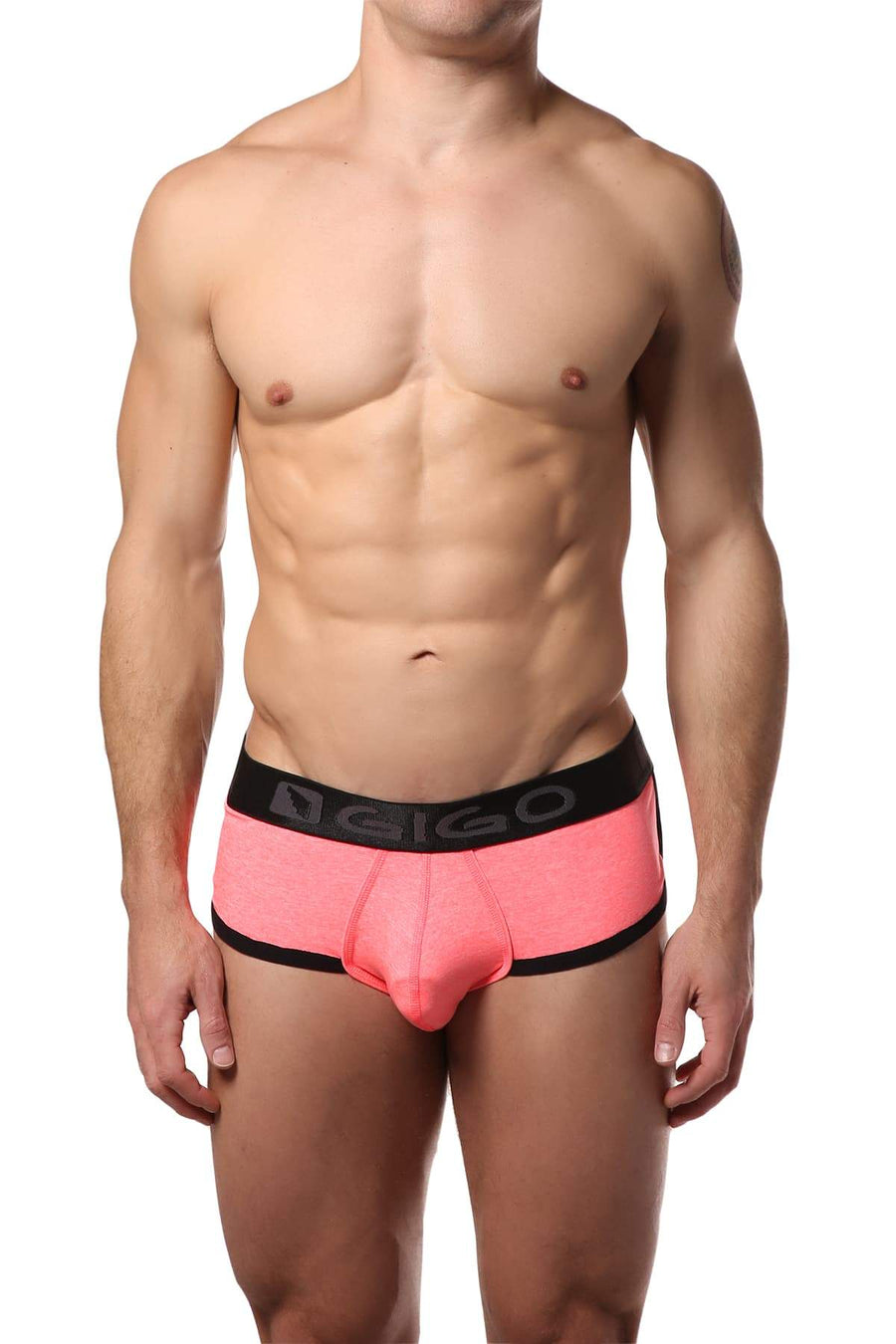 Gigo Pink Pattern Brief