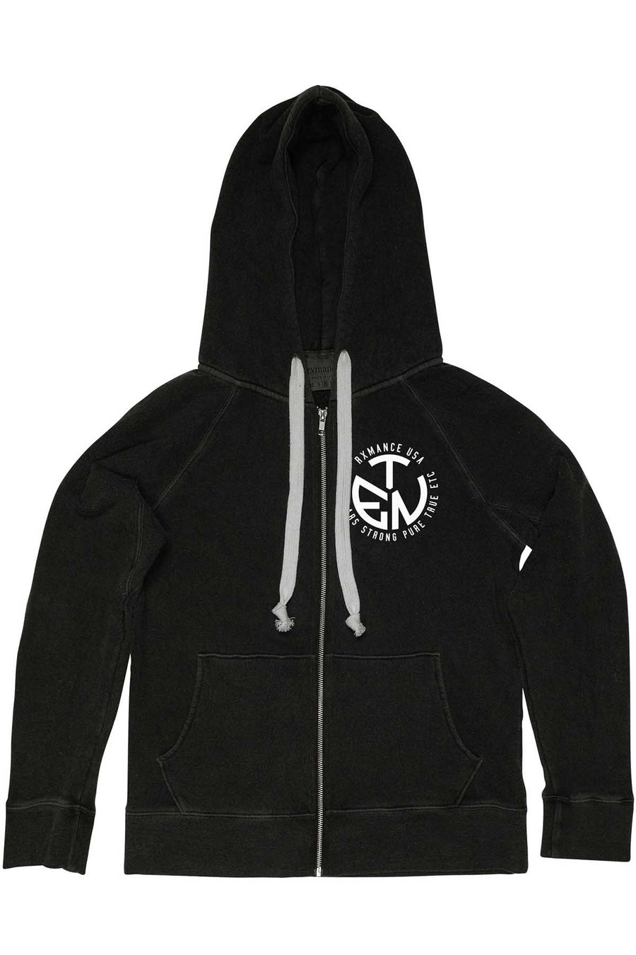 Rxmance Unisex Phantom Black Circle Ten Zip Hoody