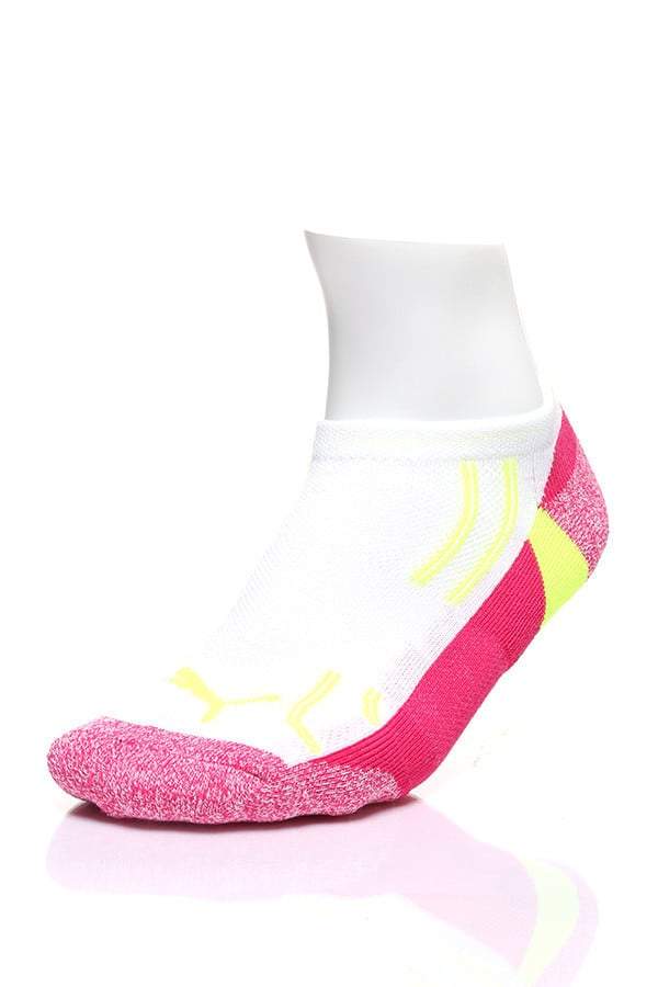 Puma Fluo White & Navy Low-Cut 3-Pack Socks