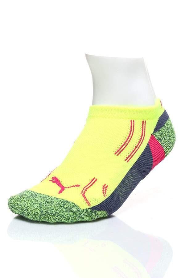 Puma Fluo White & Navy Low-Cut 3-Pack Socks
