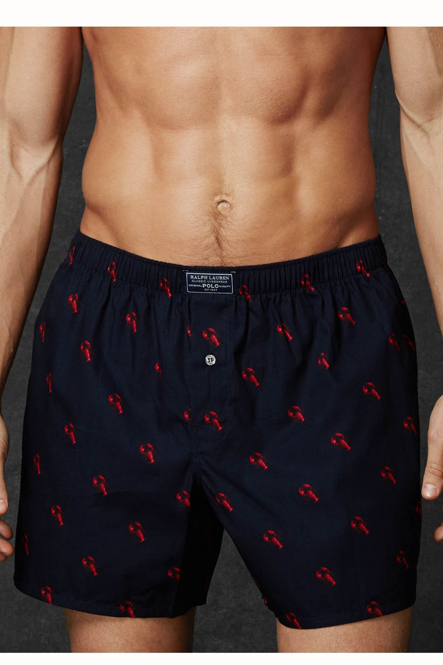 Polo Ralph Lauren Lobster-Print Woven Boxer Short
