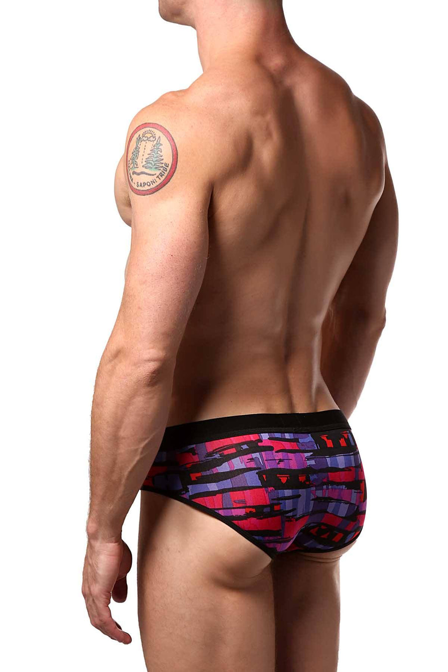 JustinCase Purple/Magenta/Blue Lane Brief