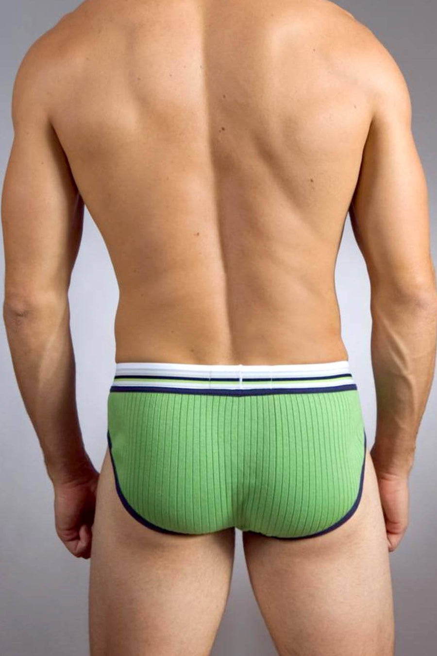 Baskit Lime-Green Ribbed Brief