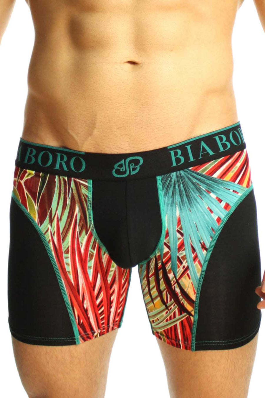 Black & Multi Firework Print Bamboo Boxer