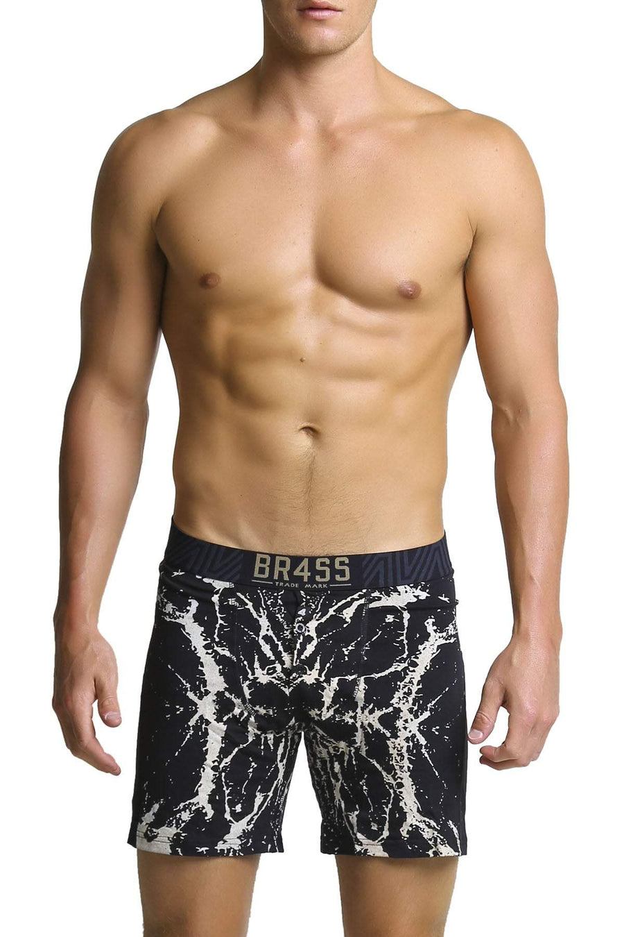 BR4SS Black Water Stripe Boxer