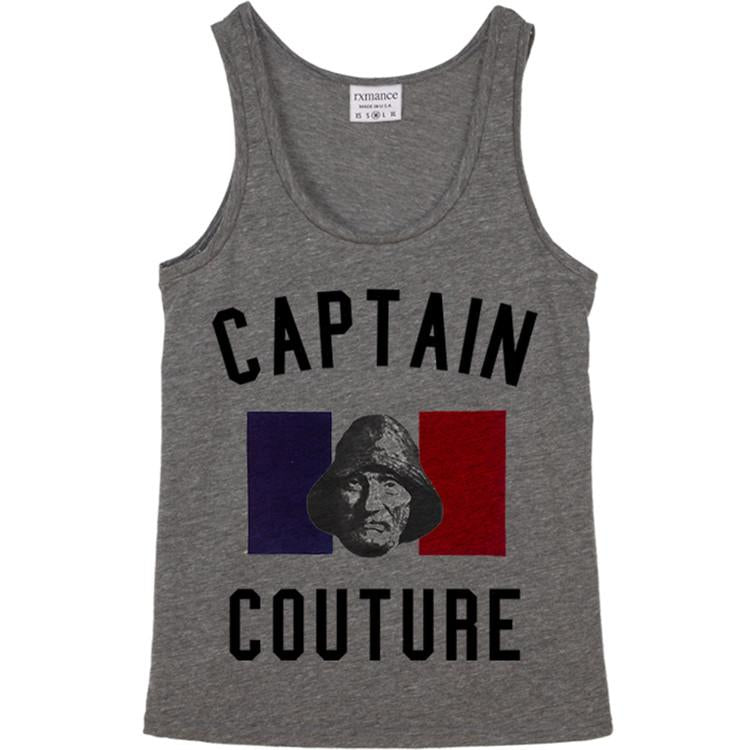 Rxmance Heather Grey Captain Couture Tank Top