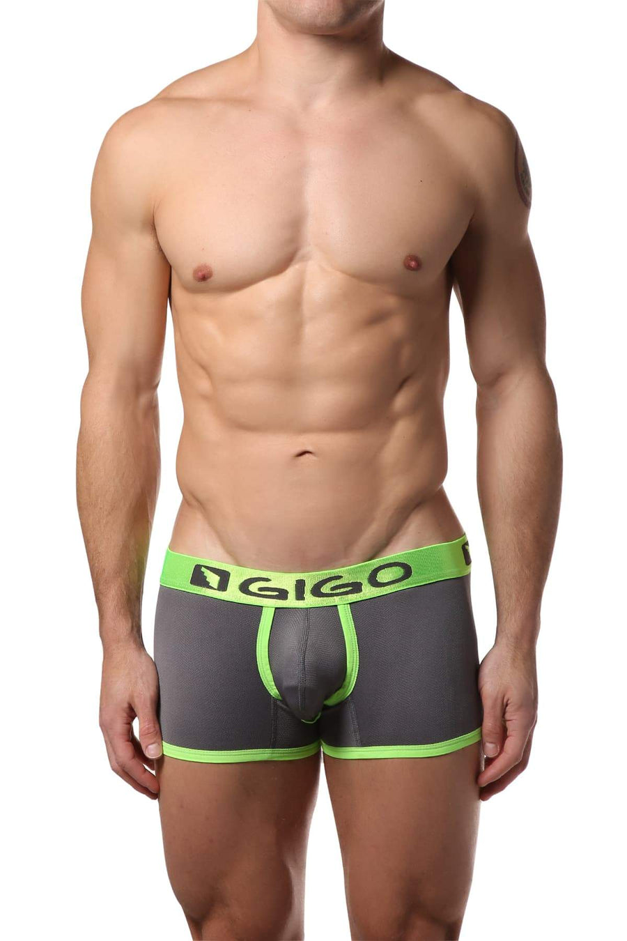 Gigo Grey Simple Short Boxer