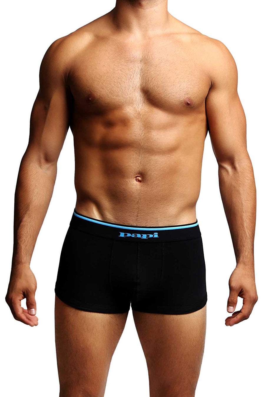 2-Pack Papi Black & Light Blue Solid Stretch Brazilian Trunks