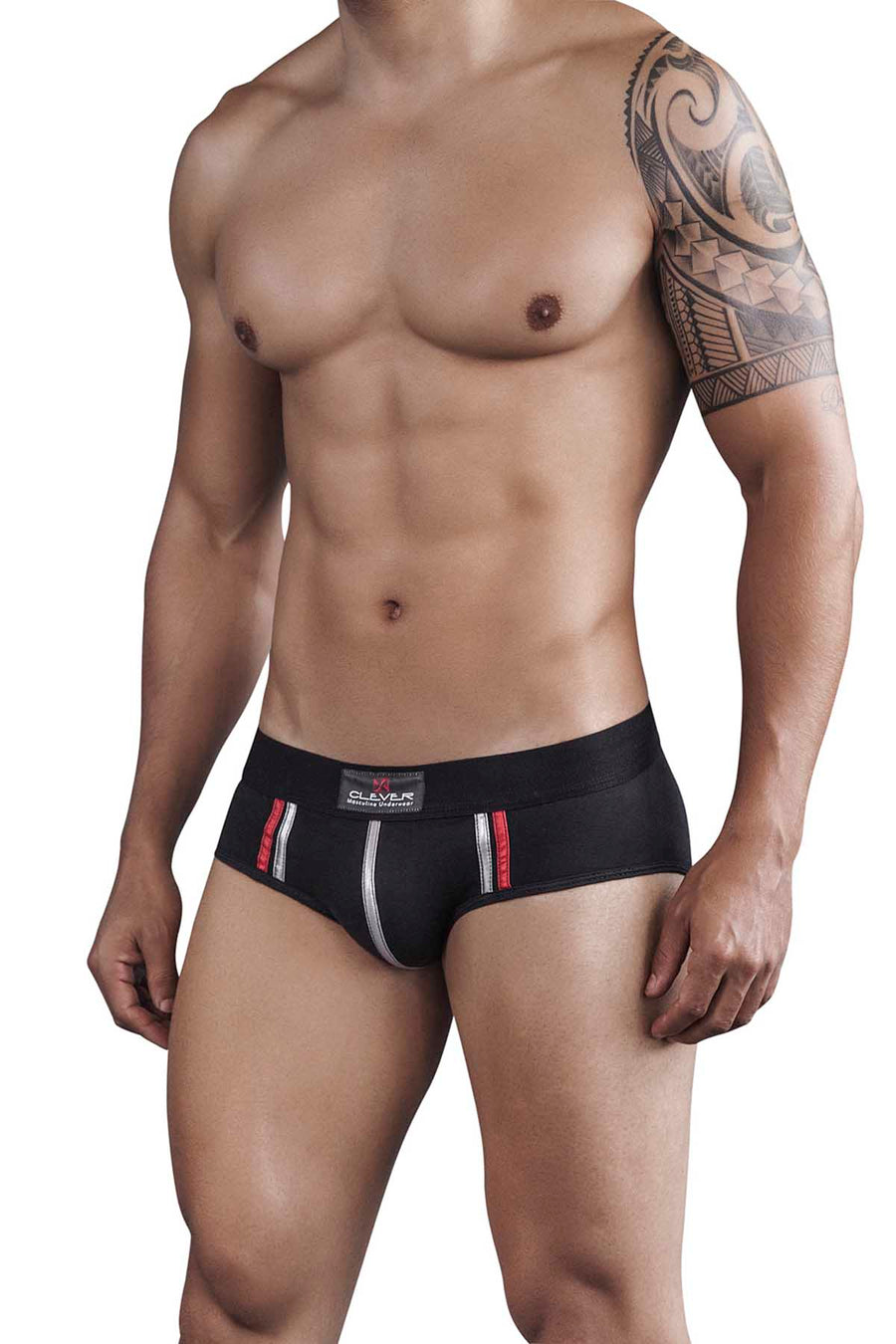 Clever Black Tupac Piping Brief