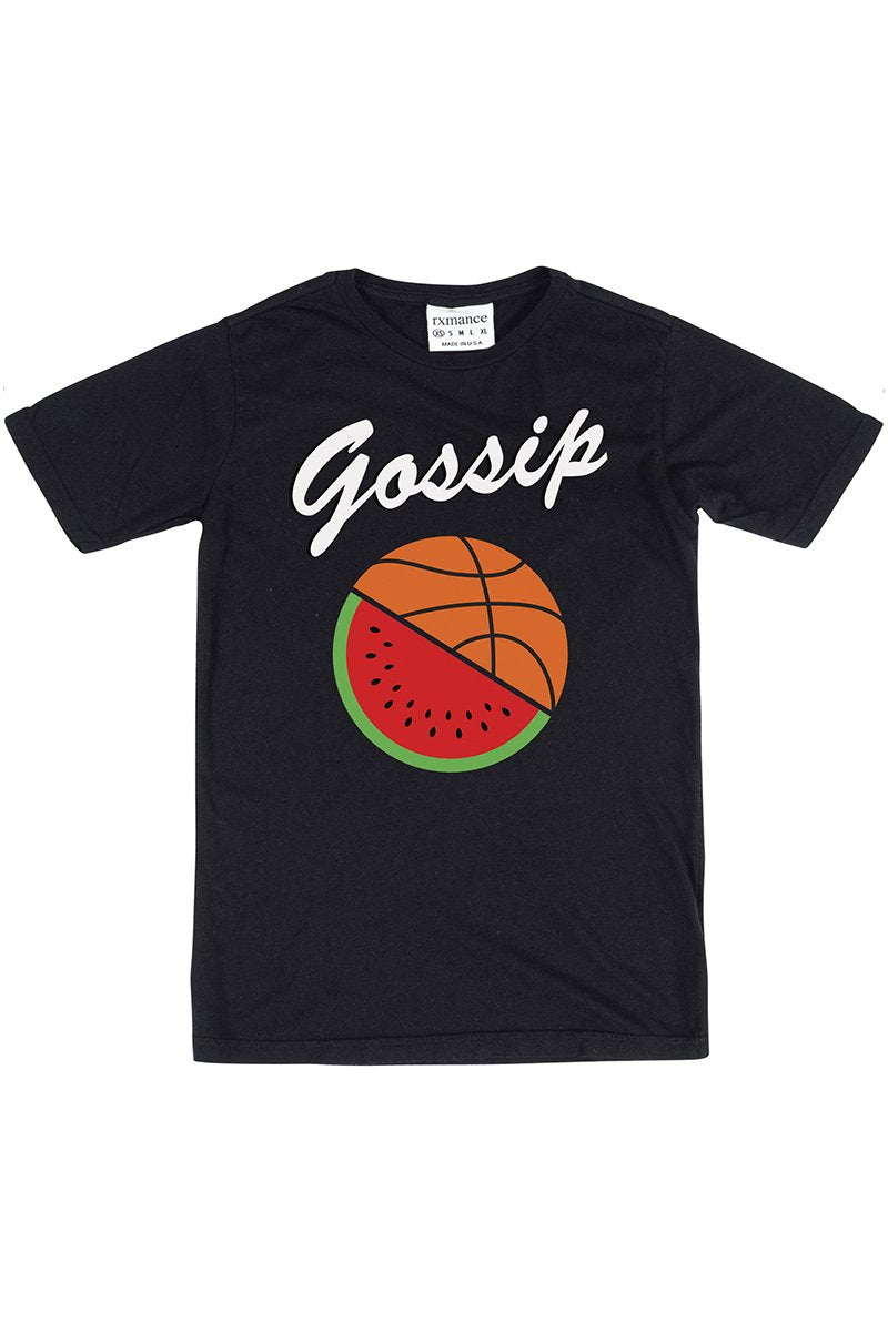 Rxmance Unisex Black Gossip Crew Tee
