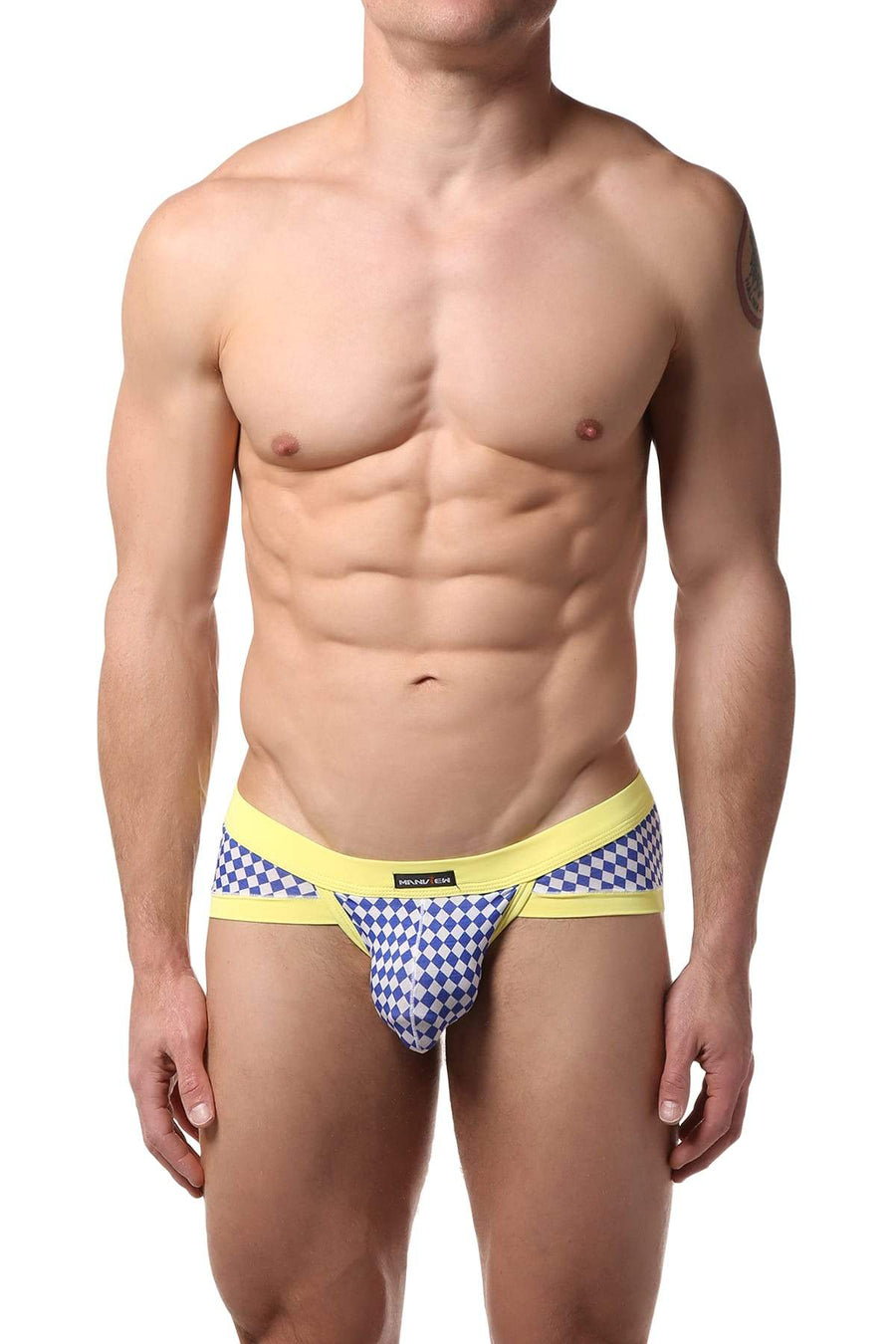 Manview Yellow Checkered Brief