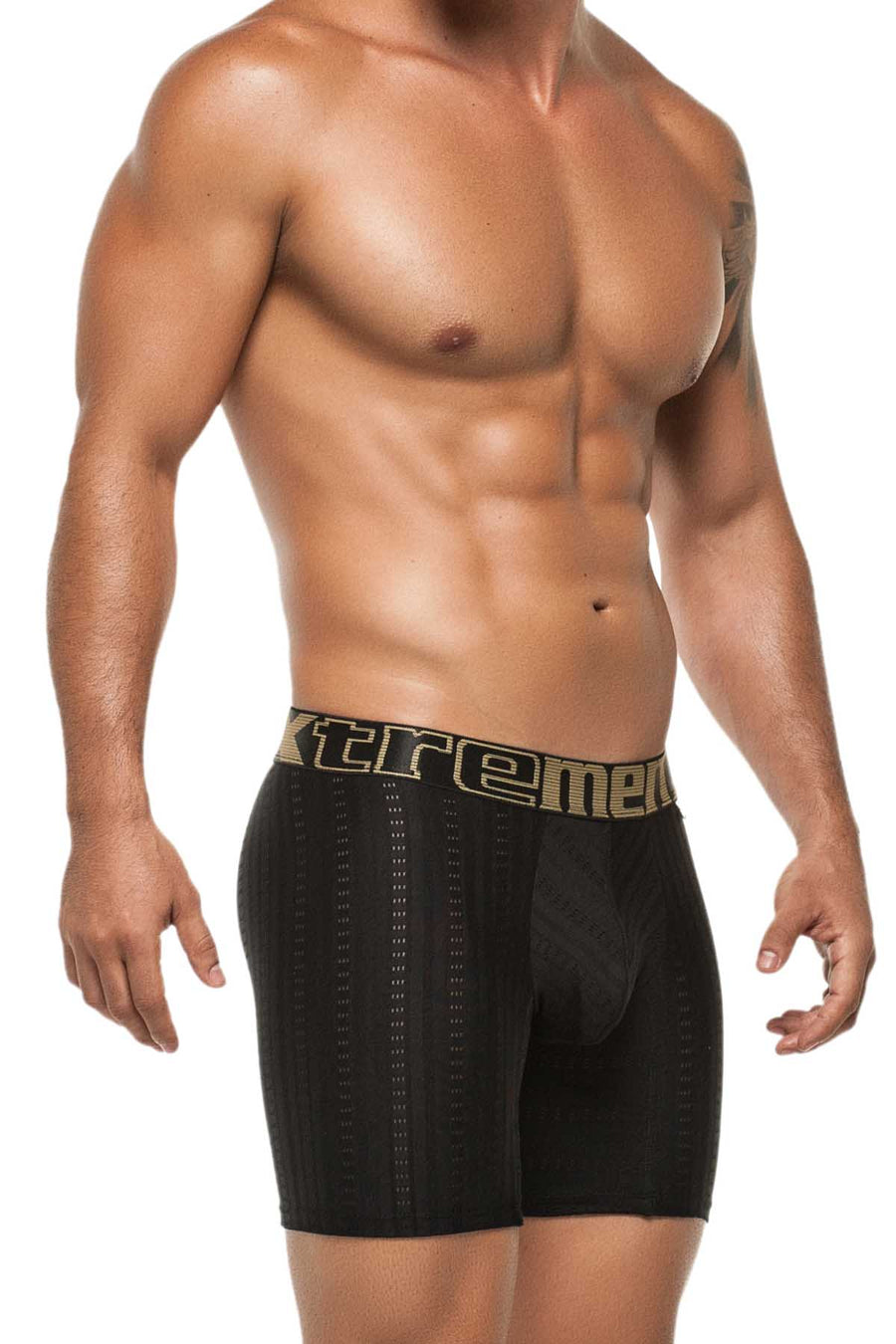 Xtremen Black Classic Micro Jacquard Boxer Brief
