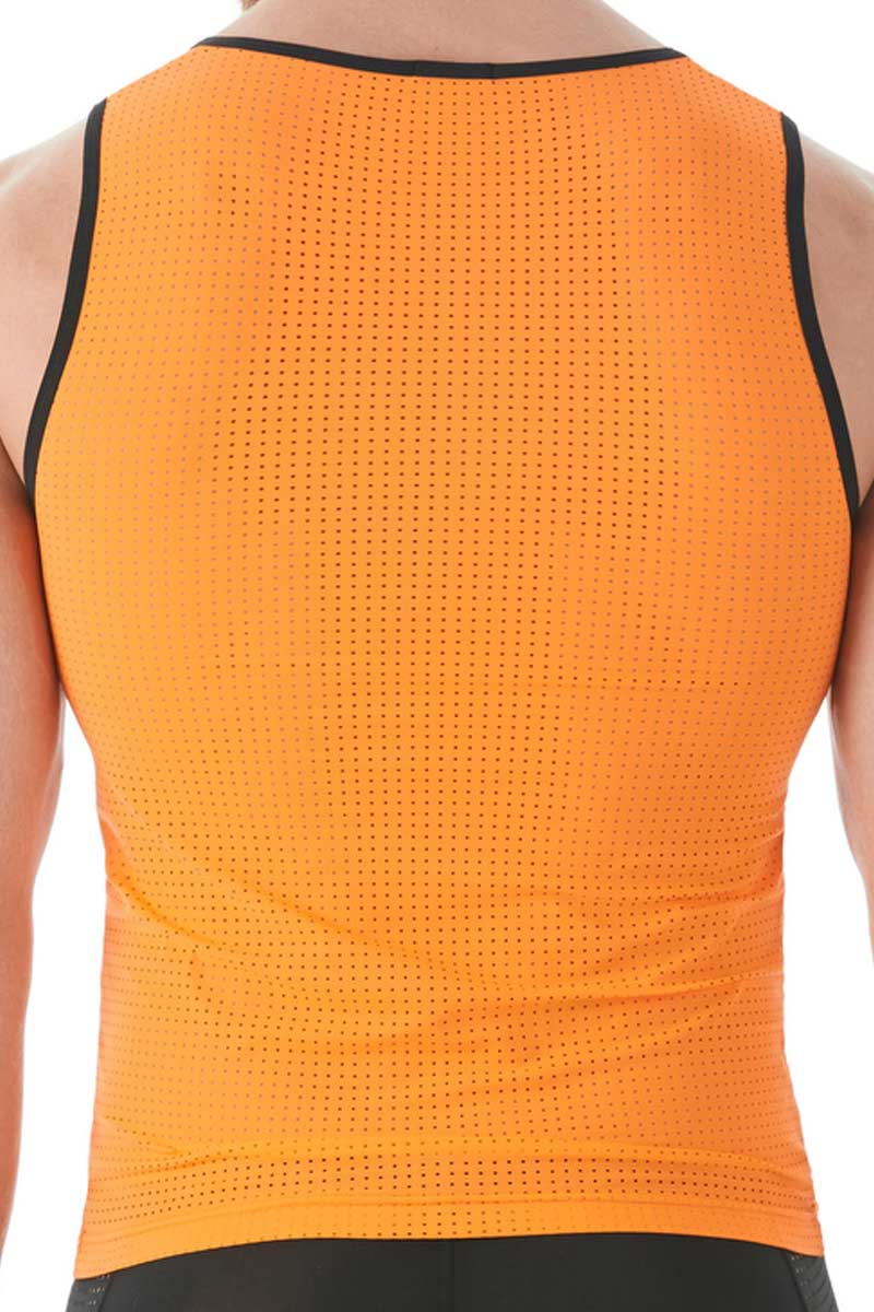 Gregg Homme Orange Drive Perforated Mesh Tank Top