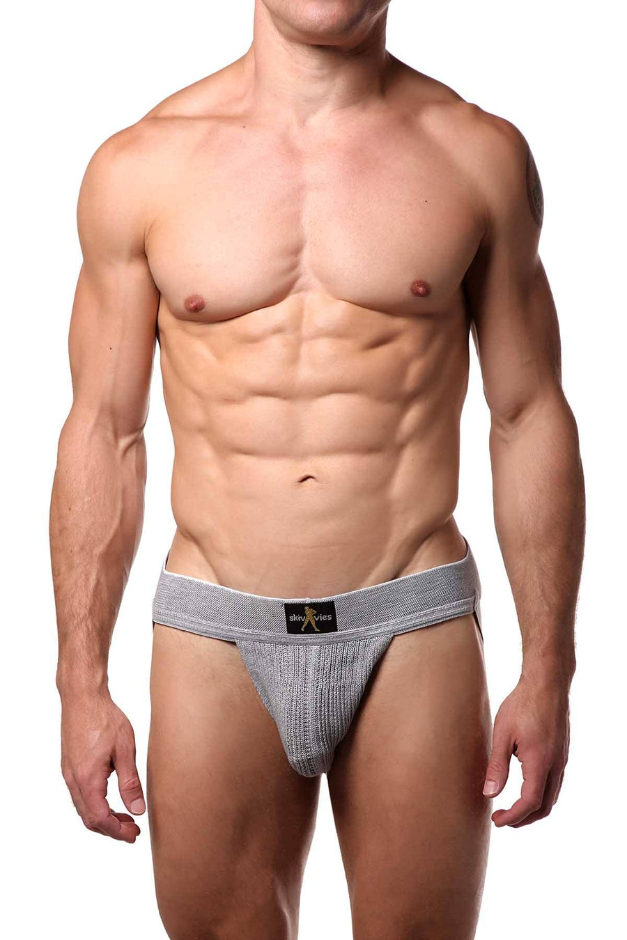 Skivvies Grey Swimmer Knit Jock