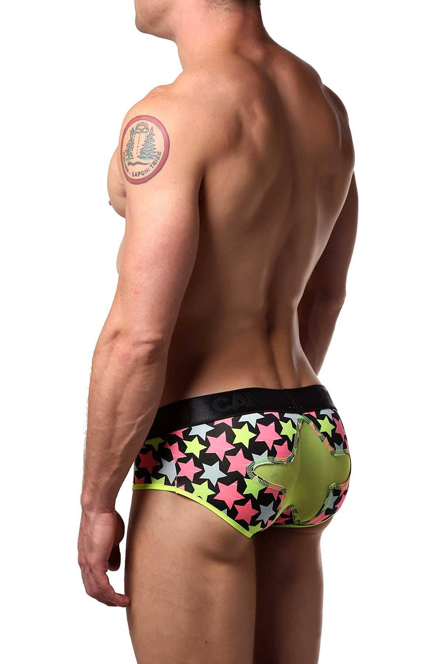 Candyman Neon Stars Printed Brief