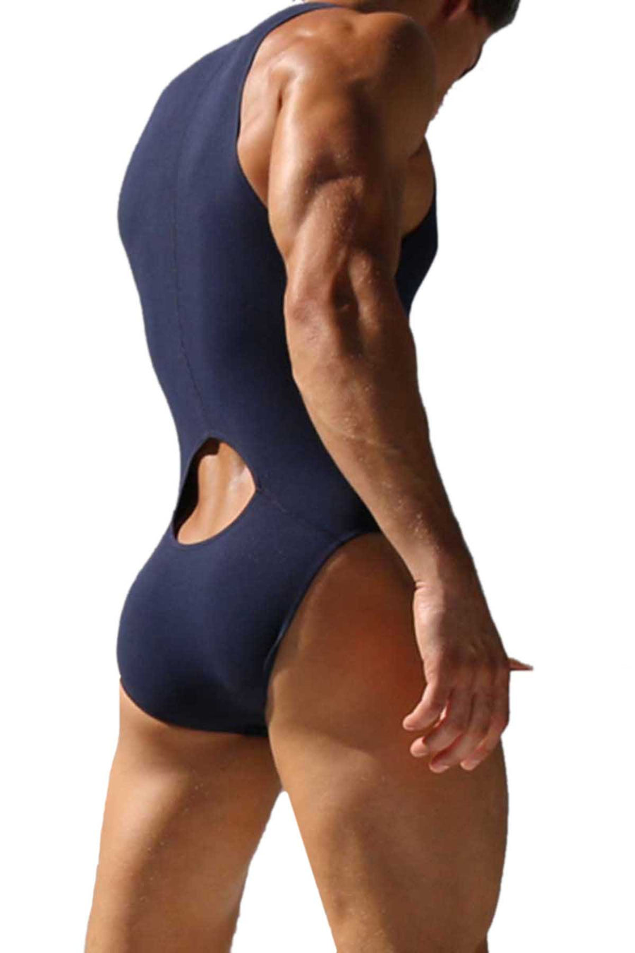 Rufskin Navy Ojai Cut-Out Spandex Bodysuit