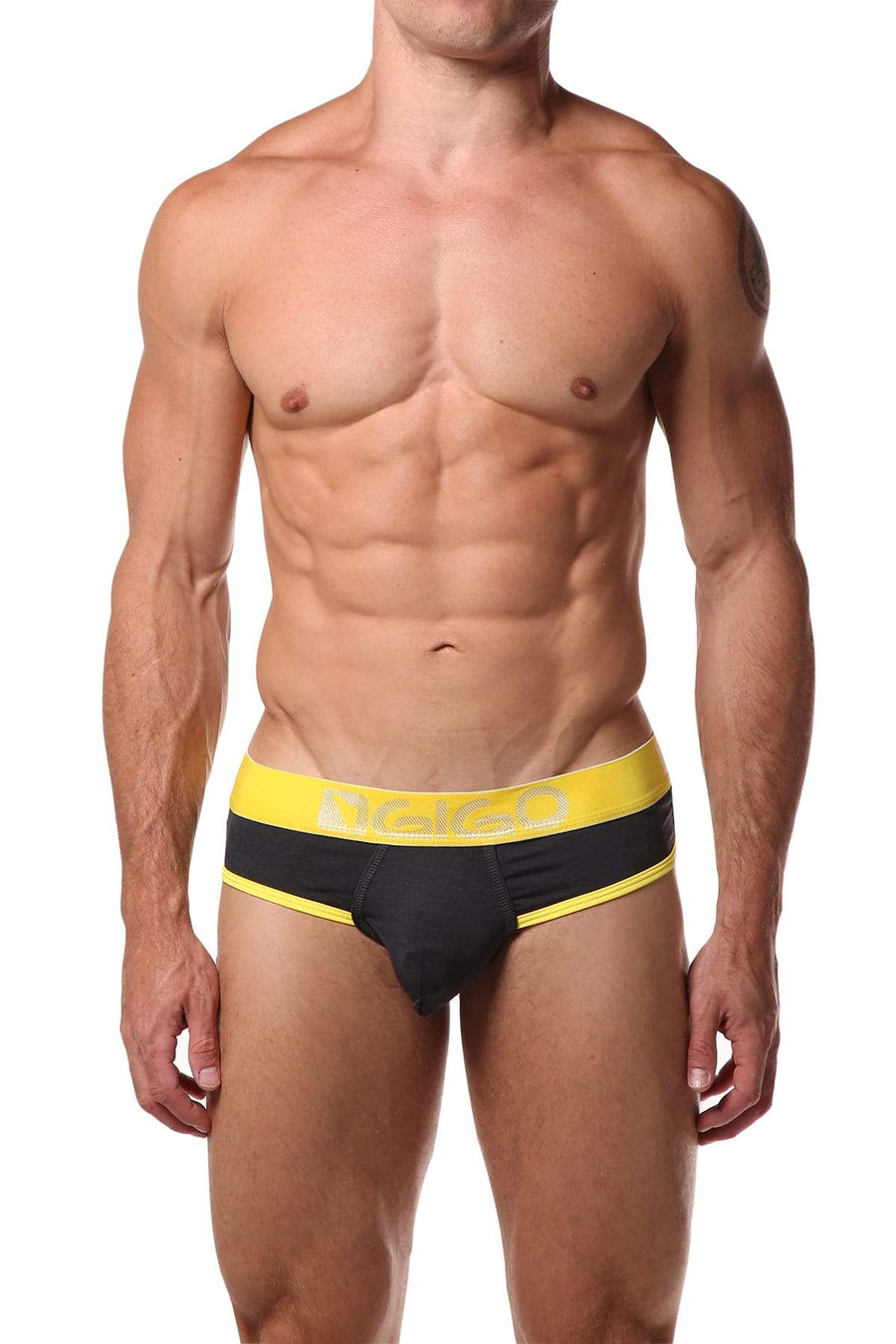 Gigo Rough Grey Brief Thong