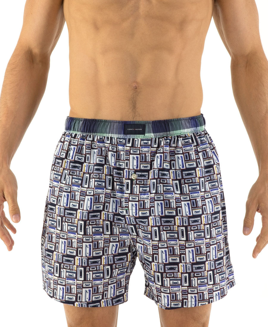 Tommy Hilfiger Tape Cassette Print Woven Boxer