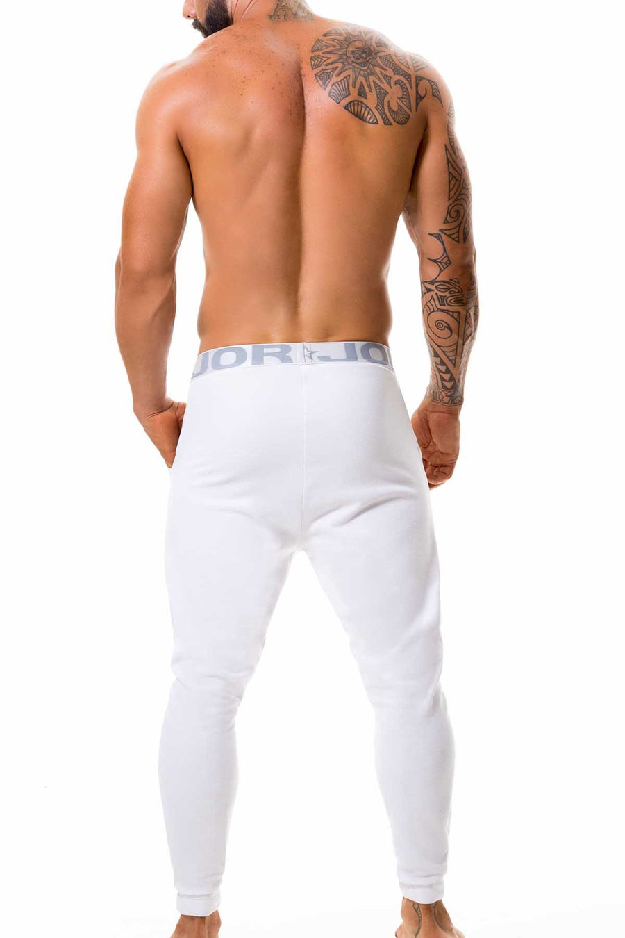 Jor White Athletic Sleeper Pant