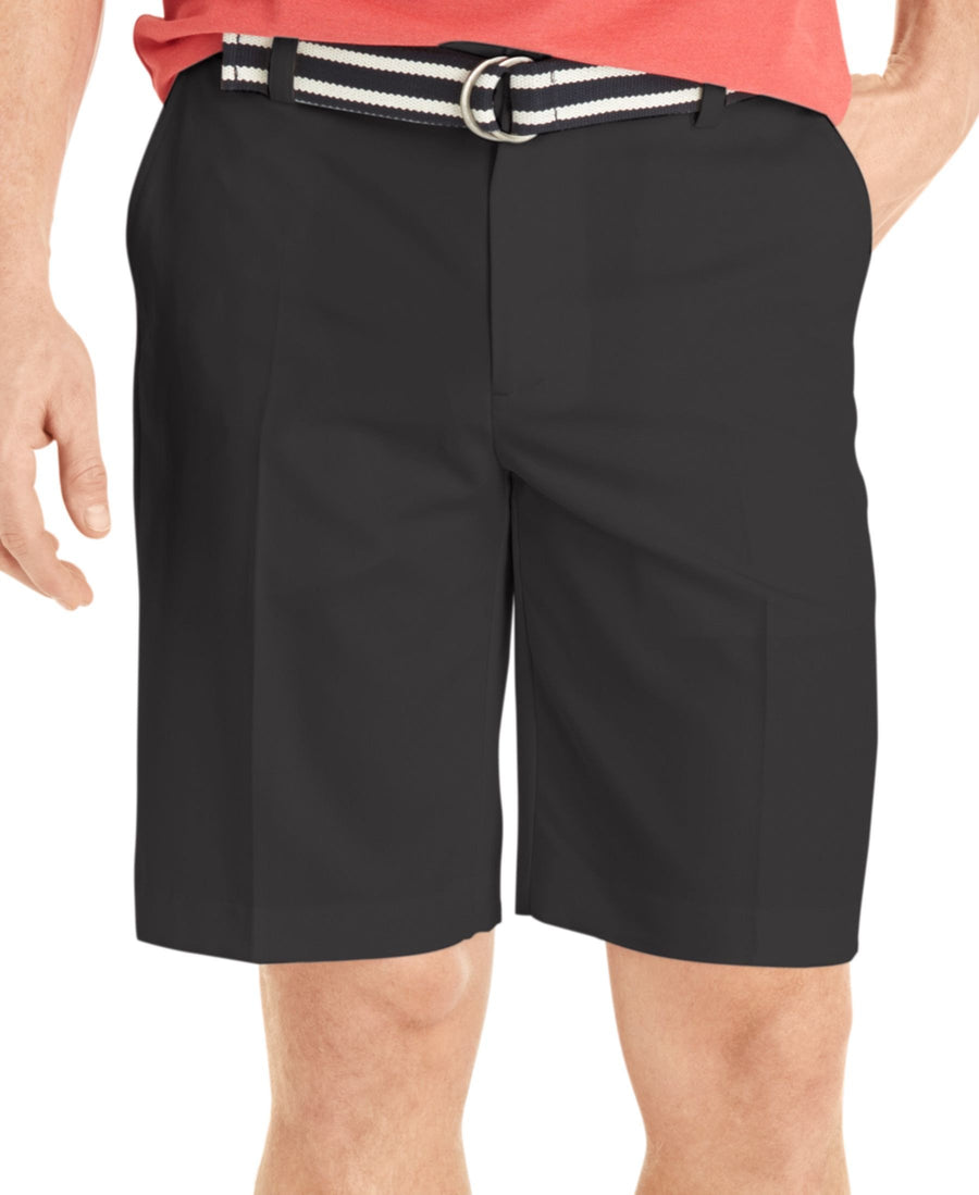 IZOD Flat-Front Solid Microfiber Shorts