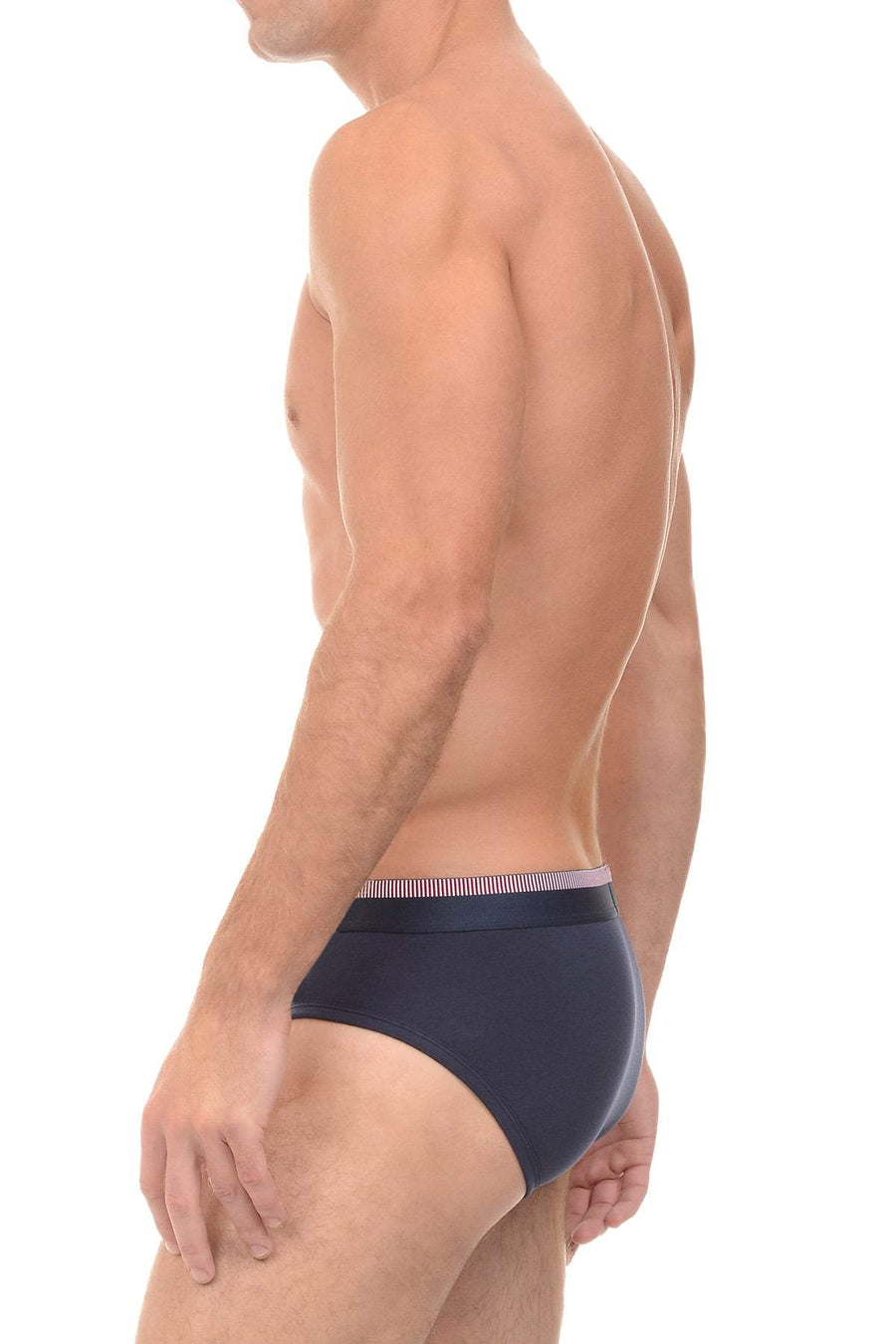 2(X)IST Navy Graphic Cotton Brief