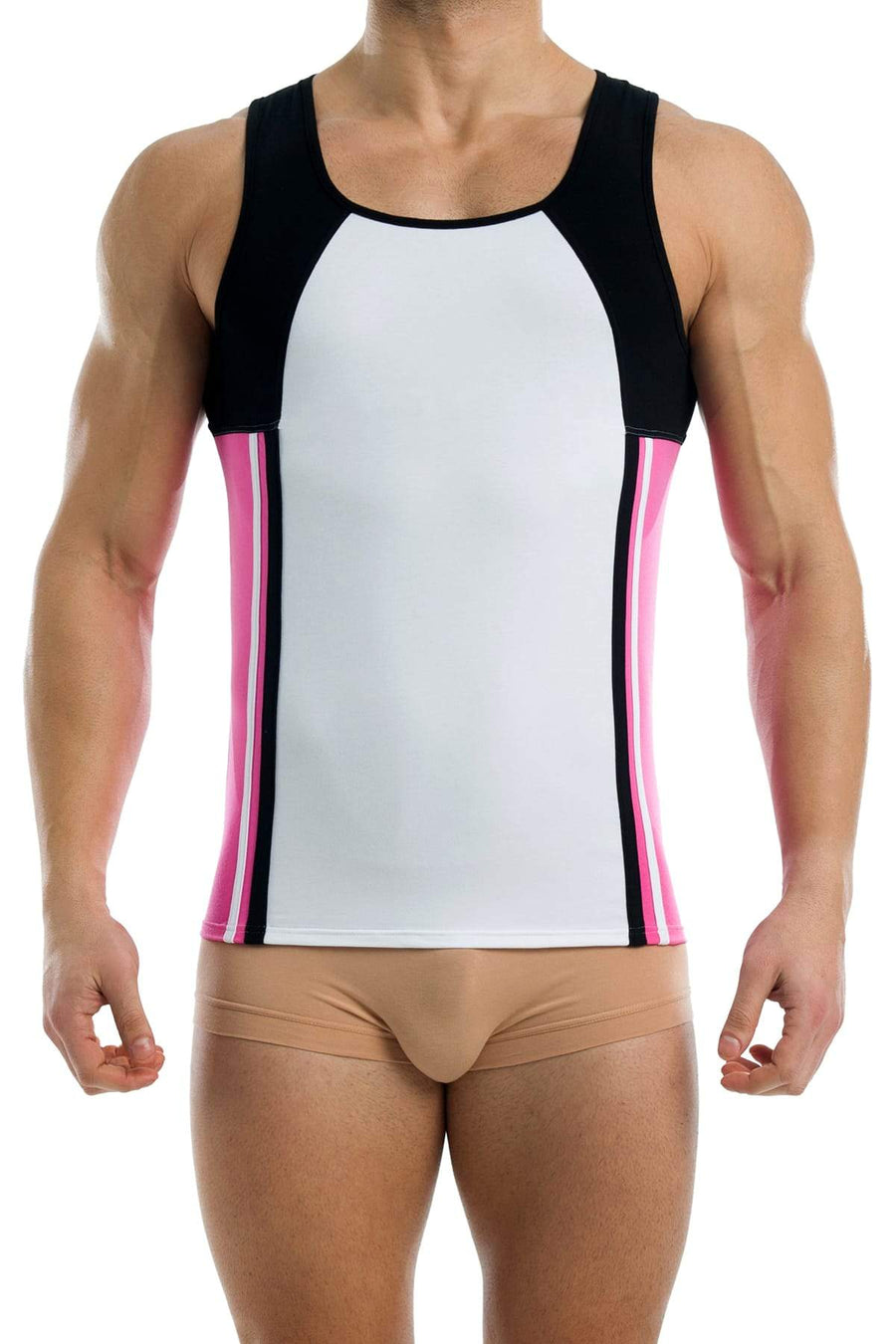 Modus Vivendi Fuchsia Contrast Tank-Top
