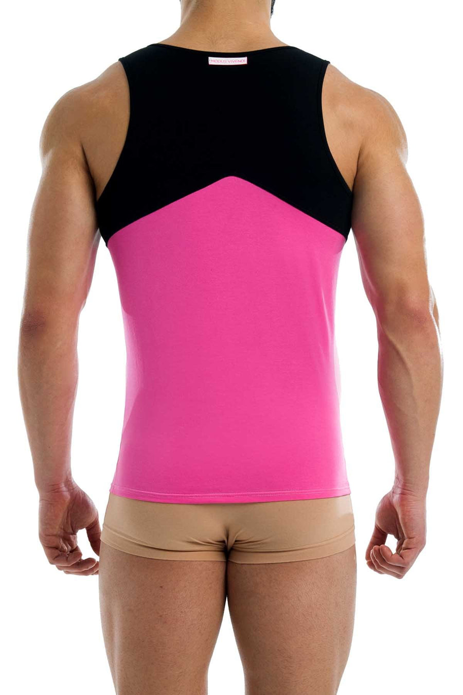 Modus Vivendi Fuchsia Contrast Tank-Top